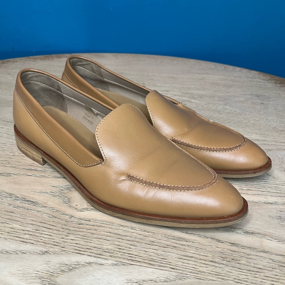 Everlane Tan Leather Loafers